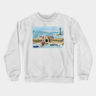 Goury lighthouse - France - Normandy Crewneck Sweatshirt